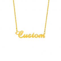 Personalisierte Namensschild-Halskette aus Edelstahl, personalisierte Buchstaben-Gold-Halskette, modisches Geschenk für Frauen und Babys