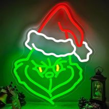 Weihnachten Neon Zeichen Cartoon Dimmbare LED Zeichen für Wand Leuchten Zeichen für Home Party Neon Wand Licht Dekor Weihnachten Geschenk