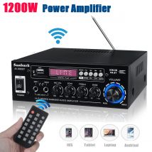 AV-660BT 2000W bluetooth 5.0 Amplificatore di potenza audio EQ Stereo AMP Car Home 2CH AUX USB Radio FM