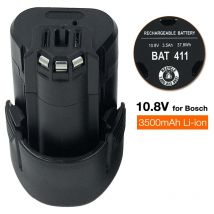 BAT411 10,8 V 12 V 3,5 Ah Li-Ionen-Akku für Bosch BAT412A BAT413A GSR 10,8 V-LI PS40 PS60 GSB10.8 BAT414 BAT415