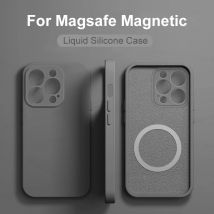 Für for magsafe magnet hüllen für for iphone 15 14 11 13 12 pro max 15 plus kabellose lade hülle silikon soft cover telefon zubehör
