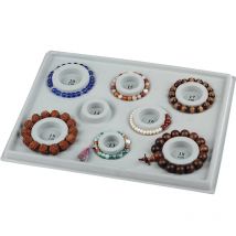Gray Flocked Bead Board Bracelet Beading Organizer Jewelry Making Tray WorkBenches Size Measuring Plate Craft Tool Accessories