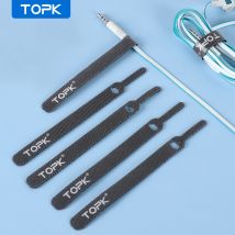 TOPK Releasable Cable Organizer Ties Mouse auricolari gestione dei cavi fascette per cavi in Nylon