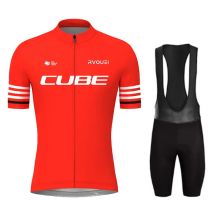 Maglia da ciclismo estiva Rvouei Cube Pro Set abbigliamento da bici MTB da uomo traspirante estivo Maillot Ropa Ciclismo tuta uniforme