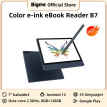 Lector de libros electrónicos Bigme B7, lector de tinta electrónica de 7 pulgadas, 300PPI, 8+128GB, sistema abierto Android 14, tableta de libros electrónicos manuscrita con cámara trasera de 5MP