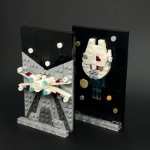 Space Fighter Spaceship Building Blocks Model DIY Creative For Adult Kids Toy Ornaments Party Decoration Assembly Birthday Gift
