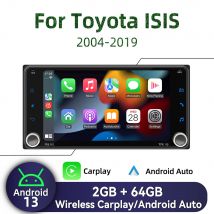 Unità principale di navigazione stereo per Toyota ISIS 2004-2019 7 "Schermo Wireless Carplay Autoradio Android Car Multimedia 2Din Radio GPS