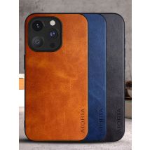 Case for iPhone 15 16 14 13 12 11 Pro Max Plus Mini coque Luxury Vintage leather cover funda for iphone 16 pro max case capa