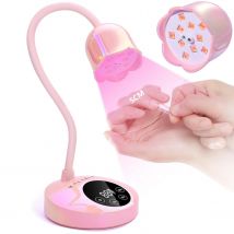 Makartt UV-LED-Nagellampe, wiederaufladbar, Mini-UV-Licht für Gel-Nagellack, schnell aushärtende Schwanenhälse, UV-Lampe, 10 W, Ausrüstung, Maniküre