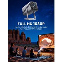 IWIMIUS 4K Projector Netflix Officially 800ANSI Native 1080P Auto Focus & Keystone 30000 lumens BT5.2 WIFI6 Portable 360° Rotate