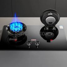 Dwupalnikowa kuchenka gazowa stołowa o mocnym płomieniu, kuchenka gazowa dwupalnikowa do wbudowania, kuchenka gazowa na gaz ziemny/GPL z timerem, kuchenka gazowa dwufunkcyjna.