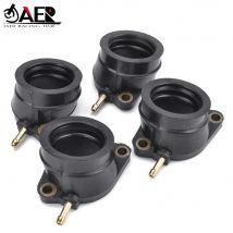 4PCS Motorrad Vergaser Ansaugkrümmer Adapter Boot Für Yamaha 5DM-13586-01 FZS600 FZS 600 FAZER 600 1998-2003