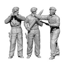 1/35 Casting Resin Model Assembly Kit, GK, Modern US Aircraft Carrier Supply Officer Model, Unpainted