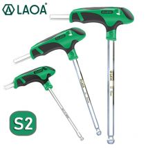 LAOA 1pc Allen Key Universal Double-end Hex Ball Head Spanner T-Type Handle Wrench Repair Auto Hexagon Screwdriver