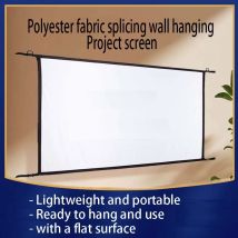 Tragbarer, zusammenklappbarer, an der Wand montierter, hängender Projektionsvorhang aus Polyester, 100 Zoll, 120 Zoll, Outdoor-Camping-Projektor-Bildschirm