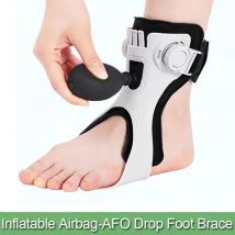 Drop Foot Brace Orthese mit aufblasbarem Gasbeutel, Balance-Fußkorrektur, Knöchelstütze für Hemiplegie, Patienten, Schlaganfallschuhe, Spaziergänge