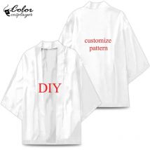 Farbe Cosplay DIY Haori anpassen Muster Uhr Frühling Sommer Cosplay Kostüm Anime Bild Anpassung Erwachsenen Strickjacke