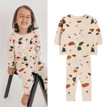 Kleinkind Baby Boy Mädchen Kleidung setzt Frühling lässig Tops Pullover Hosen für 0-3 Jahre Kinder