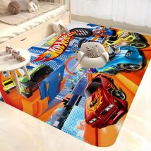 Hot Wheels Door Mat Washable Non-Slip Living Room Sofa Chairs Area Mat Kitchen Bedside Area Rugs