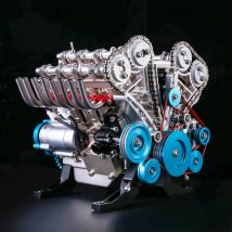 500+ Teile TECHING V8 Motor Metall Modell Kit DIY Montage Mini Acht Zylinder Motor Modell Experiment Pädagogisches Spielzeug