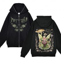 Melanie Martinez Reiß verschluss Jacken Rapper Sängerin Hoodie Streetwear voller Reiß verschluss Hoodies weibliche Kapuzen pullover y2k Hoody