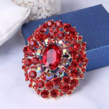 Hochwertige Strass-Brosche in Wassertropfenform, modische Damen-Corsage für Party, Hochzeit