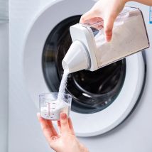 Waschmittelsp ender Waschpulver behälter mit Messbecher Wäsche Waschpulver behälter Aufbewahrung flasche