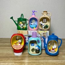 La vita di Snoopy in una bottiglia scatola cieca giocattoli scena in miniatura carino Snoopy Anime figura modello bambola giocattoli raccogliere ornamenti regali per bambini