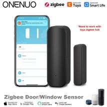 Onenuo tuya smart zigbee tür fenster alarms ensor öffnen geschlossene detektoren wifi home alarm kompatibel mit alexa google home