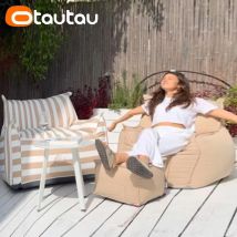 Otautau Outdoor Sitzsack Sessel bezug ohne Füll boden Sitzsack Sofa Hocker Couch mit Ottomane Fuß stütze Hocker sf185