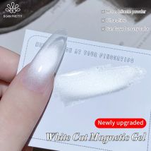 BORN PRETTY 10 ml Super White Cat Magnetic Gel Polish Ultra Shinning Soak Off UV LED Varnis Semi Permanent für Nail Art Design