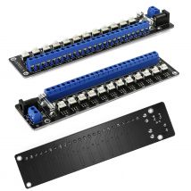 1 Unit Evemodel 3V-24V DC Power Distribution Module 12 Channel with Individual Switches PCB017
