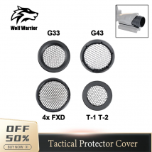 Killflash vision protection cover with threaded internal honeycomb shading attachment for G33 G43 4xFXD T 1 T 2 magnifying glass