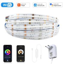 TUYA WiFi COB RGB + CCT Led Streifen 12V 1m 2m 3m 4m 5m RGBCW Dimmbare flexible DIY Zimmer Party Spiel Licht Dekor für Alexa Google Hause