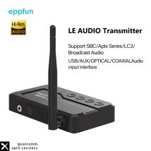 eppfun LE Audio  Bluetooth 5.4 Audio Transmitter for TV headphons with Aptx lossless Auracast LC3 for Gaming Watching  Music