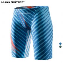 MY KILOMETRE Herren Badehose Professionelle athletische Schwimmjammer Bademode Männer Badeanzug Mann Strapazierfähige Trainings-Badeshorts
