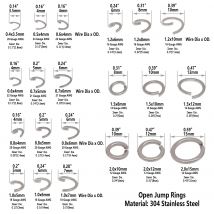 250/1000/5000PCS Stainless Steel Jump Rings 4mm 5mm 6mm 7mm 8mm 9mm 10mm 12mm 15mm Round Metal Split Opened Rings