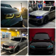Refit blau rot zitronengelb drl LED-Boards für 2016-2017 BMW 3er G20 G21 320i 330i m340i 340ix Lasers chein werfer Tageslicht