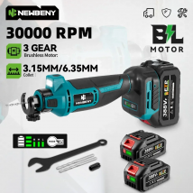 NEWBENY Brushless Drywall Cut Out Tool Cordless 3 Gears Efficient Cutting Wood Drywall Sheetrock Wood For Makita Battery Pin
