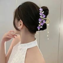 2026 Chinesischer Stil Modische Haarspange mit Blumenquasten für Damen, Haarklammer, weibliches Haar-Accessoire, neue Kopfbedeckung