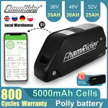 Chamrider Polly 48V 30AH Ebike bateria Downtube 52V bateria elektryczna BMS oryginalna 21700 bateria litowa lon 1000W 18650 komórka