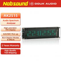 Nobsound AK2515 Bluetooth 5.0 MIC Pick up Analizzatore di spettro audio VFD Misuratore di livello sonoro VU Meter Display schermo