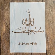 A4 29 * 21 cm arabischer Islam DIY Mandala-Form zum Malen von Schablonen, gestempeltes Fotoalbum, geprägte Papierkarte auf Holz, Stoff, Wand