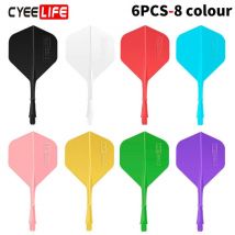 CyeeLife 6PCS Professionelle Dart-Flights und -schäfte 2BA, CyeeLife Neues Dart-Zubehör-Set, langlebig und nicht leicht zu brechen