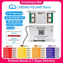 JIKONG V19 JK BMS B2A8S20P-HC 4S-8S BT RS485 HEAT CAN 2A Corrente 12V-36V 200A Bilanciamento attivo BMS per batteria agli ioni di litio Lifepo4 Lto