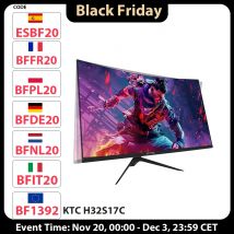 KTC H32S17C 1500R Zakrzywiony monitor do gier, 32 cale, panel VA 1920*1080, częstotliwość odświeżania 180 Hz, współczynnik kontrastu 3000:1, FreeSync i G-Sync