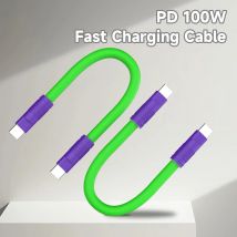 Typ-C-Typ-C-Schnell ladekabel für Powerbank-Batterie fach Externes Ladegerät kompatibel für Samsung iPhone