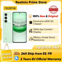 Realme 14x Smartphone 8 + 256GB Dimensity 6300 5G 6,67 ''120Hz Pantalla de comodidad ocular 5000mAh Batería 50MP Al Cámara Versión global