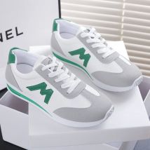 Zapatos mujer 2024 Damen Rundkopf Sportschuhe atmungsaktive Kreuz Schnürung Casual Sport kleine weiße Schuhe Tennis Turnschuhe