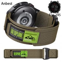 20mm 22mm Nylon Watch Strap for Garmin Forerunner 245/255/265, 20mm 22mm Universal Watch Band for Garmin vivoactive 3 MUSIC